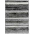 thumbnail image 1 of Everwash™ Treasure Striped Modern Machine Washable Area Rug, Light Grey/Charcoal Grey, 6'6"x9'2", 1 of 10