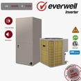thumbnail image 1 of Everwell 46000 Btu  14 Seer 220v Ducted Central Split Air Conditioner Heat Pump System (4 Ton), 1 of 5