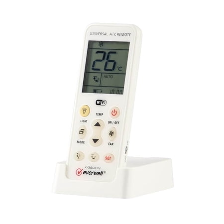 Everwell® Deluxe Universal Remote Control with WIFI. Compatible With Most A/C Brand