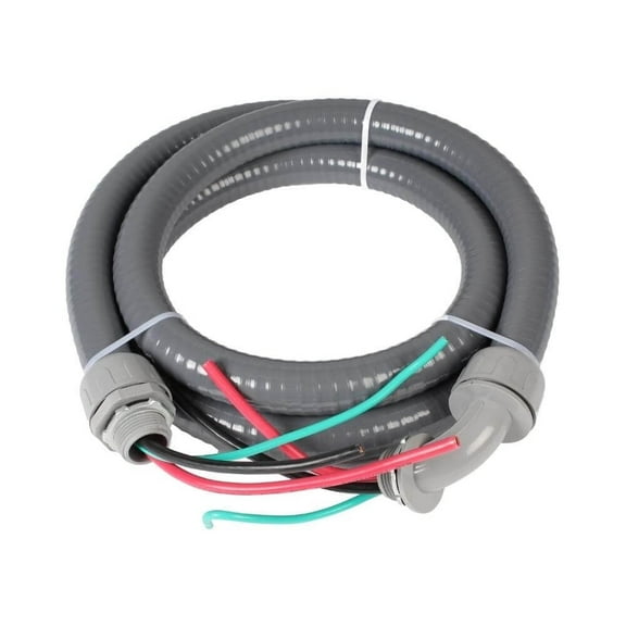 Everwell Liquidtight Flexible Non-Metallic PVC Conduit Cable Whip 1/2 in 6 ft