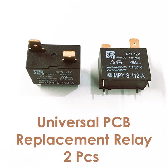 Everwell- Universal PCB Replacement Relay for Mini Splits 12V, 4 Pin, 2 Pcs