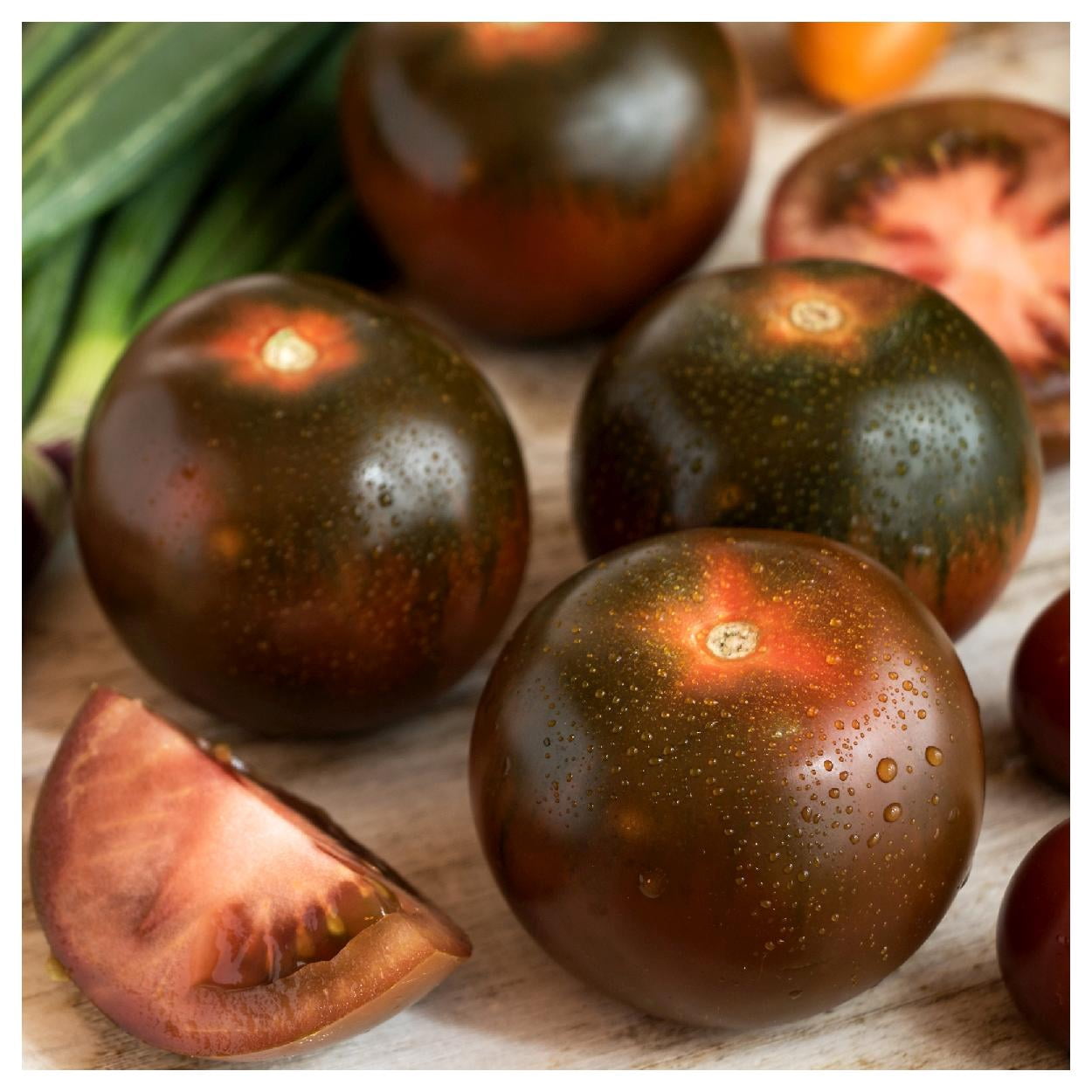Everwilde Farms - 1 oz Organic Black Prince Heirloom Tomato Seeds - Gold Vault Bulk Seed Packet