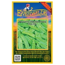 Everwilde Farms - 100 Mammoth Melting Sugar Pod Pea Seeds - Gold Vault Jumbo Bulk Seed Packet