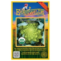 Everwilde Farms - 100 Organic Romanesco Broccoli Seeds - Gold Vault Jumbo Bulk Seed Packet