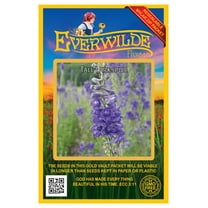 Everwilde Farms - 100 Tall Larkspur Native Wildflower Seeds - Gold Vault Seed Packet