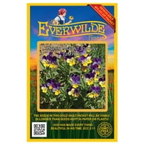 Everwilde Farms 1000 Johnny Jump Up Flower Seeds, Resealable Mylar Packaging