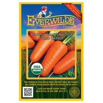 Everwilde Farms - 1000 Organic Chantenay Red Cored Carrot Seeds - Gold Vault Jumbo Bulk Seed Packet