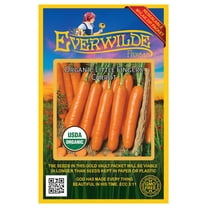 Everwilde Farms - 1000 Organic Little Finger Carrot Seeds - Gold Vault Jumbo Bulk Seed Packet