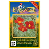 Everwilde Farms - 1000 Red Chief California Poppy Garden Flower Seeds - Gold Vault Jumbo Bulk Seed Packet