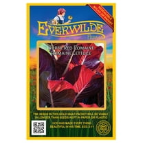 Everwilde Farms - 1000 Super Red Romaine Romaine Lettuce Seeds - Gold Vault Jumbo Bulk Seed Packet