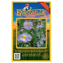 Everwilde Farms - 1000 Swamp Aster Native Wildflower Seeds - Gold Vault Seed Packet