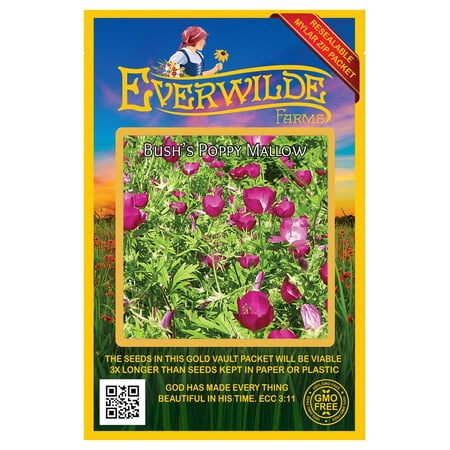 Everwilde Farms 15 Bush's Poppy Mallow Plant Seeds