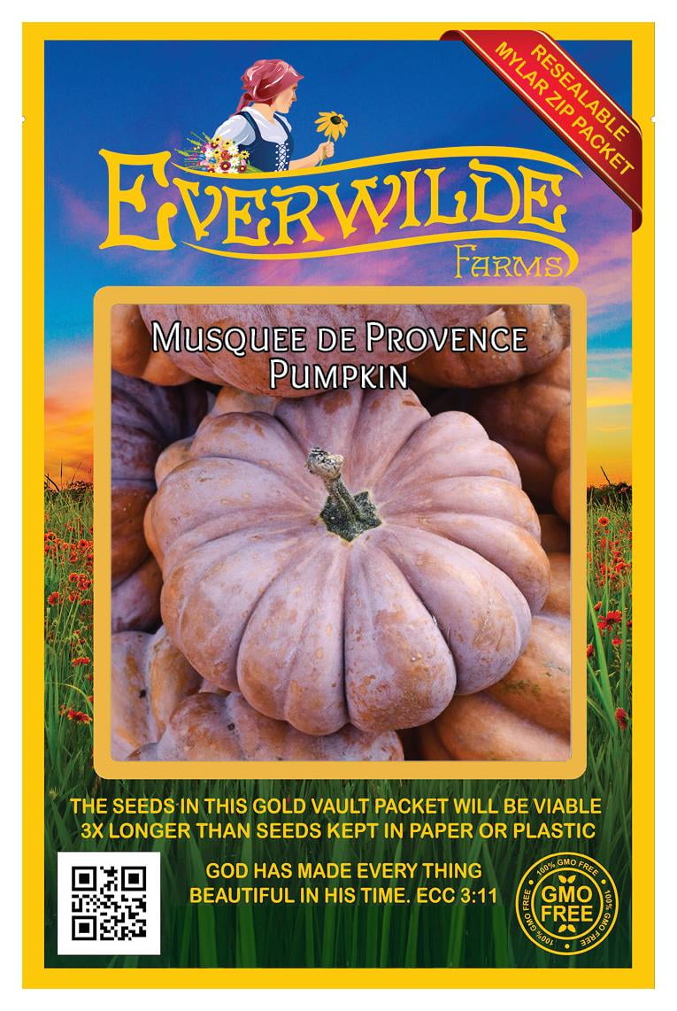 Everwilde Farms - 20 Musquee de Provence Pumpkin Seeds - Gold