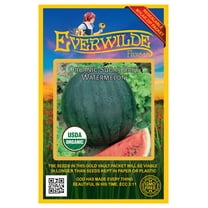 Everwilde Farms - 20 Organic Sugar Baby Watermelon Seeds - Gold Vault Jumbo Bulk Seed Packet