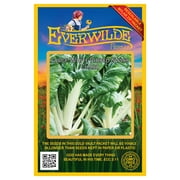 Everwilde Farms - 200 Large White Ribbed Swiss Chard Seeds - Gold Vault Jumbo Bulk Seed Packet
