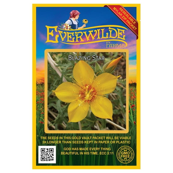 Everwilde Farms - 2000 Blazing Star Native Wildflower Seeds - Gold Vault Jumbo Bulk Seed Packet
