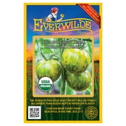 Everwilde Farms - 25 Organic Green Zebra Heirloom Tomato Seeds - Gold Vault Jumbo Bulk Seed Packet