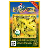 Everwilde Farms - 25 Organic Hungarian Wax Hot Pepper Seeds - Gold Vault Jumbo Bulk Seed Packet