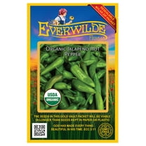 Everwilde Farms - 25 Organic Jalapeno Hot Pepper Seeds - Gold Vault Jumbo Bulk Seed Packet