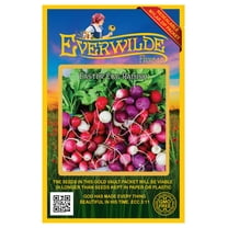 Everwilde Farms - 300 Easter Egg Radish Seeds - Gold Vault Jumbo Bulk Seed Packet