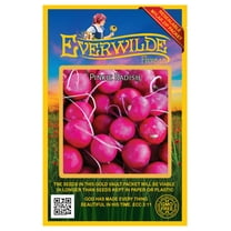 Everwilde Farms - 300 Pinkie Radish Seeds - Gold Vault Jumbo Bulk Seed Packet