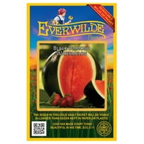 Everwilde Farms - 40 Black Diamond Watermelon Seeds - Gold Vault Seed Packet