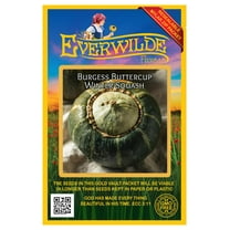 Everwilde Farms - 40 Burgess Buttercup Winter Squash Seeds - Gold Vault Seed Packet