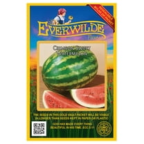 Everwilde Farms - 40 Crimson Sweet Watermelon Seeds - Gold Vault Seed Packet
