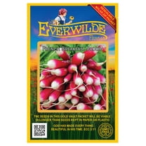 Everwilde Farms - 500 French Breakfast Radish Seeds - Gold Vault Jumbo Bulk Seed Packet