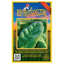 Everwilde Farms - 500 Giant Noble Spinach Seeds - Gold Vault Jumbo Bulk Seed Packet