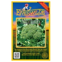 Everwilde Farms - 500 Green Sprouting Calabrese Broccoli Seeds - Gold Vault Jumbo Bulk Seed Packet