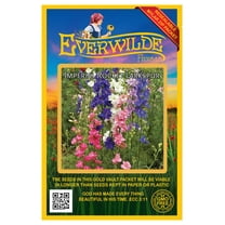 Everwilde Farms 500 Imperial Mixed Rocket Larkspur Flower Seeds, Resealable Mylar Packaging