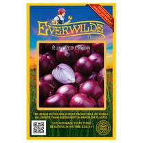 Everwilde Farms 500 Ruby Red Onion Plant Seeds, Open Pollinated Heirloom