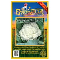 Everwilde Farms - 500 Snowball Y Improved Cauliflower Seeds - Gold Vault Jumbo Bulk Seed Packet