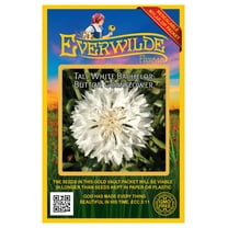 Everwilde Farms - 500 Tall White Bachelor Button Cornflower Garden Flower Seeds - Gold Vault Jumbo Bulk Seed Packet