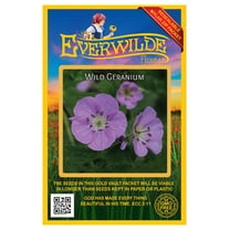 Everwilde Farms Wild Geranium Flower Seeds, Resealable Mylar Packaging