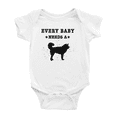 thumbnail image 1 of Every Baby Needs A Alaskan Malamute Dog Cute Baby Jumpsuits For Boy Girl 0-3 Months, 1 of 5