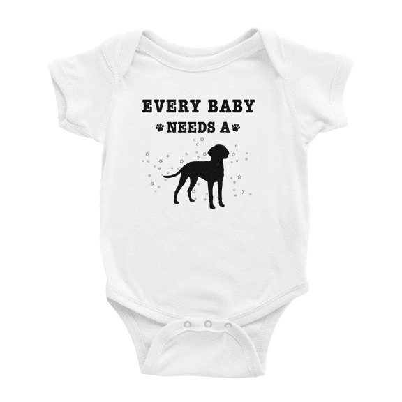 Every Baby Needs A American Foxhound Dog Funny Baby Bodysuit