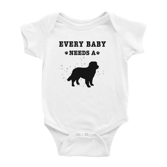 Every Baby Needs A Bernese Mountain Dog Funny Baby Romper For Boy Girl 0-3 Months