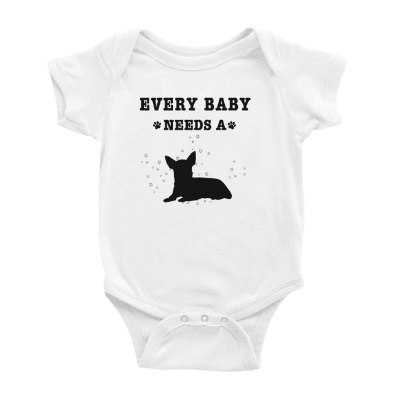 Every Baby Needs A Chi Chi Dog Cute Baby Romper For Boy Girl 0-3 Months