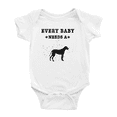 thumbnail image 1 of Every Baby Needs A Daniff Dog Funny Baby Bodysuit For Boy Girl 0-3 Months, 1 of 5