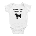 thumbnail image 1 of Every Baby Needs A Danish-Swedish Farmdog Dog Funny Baby Jumpsuits For Boy Girl 0-3 Months, 1 of 5