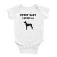 thumbnail image 1 of Every Baby Needs A Doberman Pinscher Dog Cute Baby Romper For Boy Girl 0-3 Months, 1 of 5