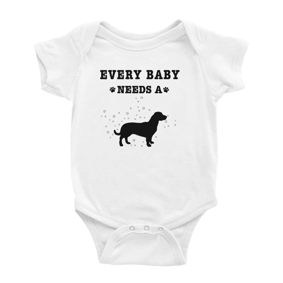 Every Baby Needs A Drever Dog Cute Baby Bodysuit For Boy Girl 0-3 Months