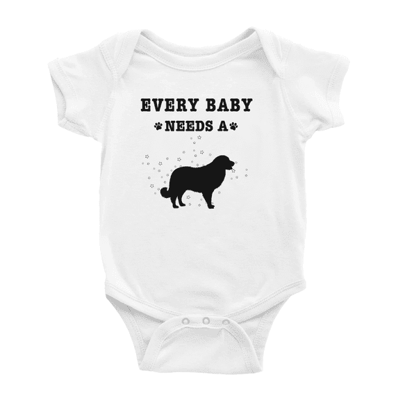Every Baby Needs A Estrela Mountain Dog Baby Romper Infant For Boy Girl 0-3 Months