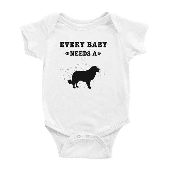 Every Baby Needs A Estrela Mountain Dog Baby Romper Infant For Boy Girl 0-3 Months