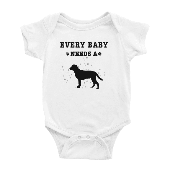 Every Baby Needs A Goldador Dog Funny Baby Bodysuit