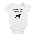 thumbnail image 1 of Every Baby Needs A Irish Terrier Dog Cute Baby Romper For Boy Girl 0-3 Months, 1 of 5