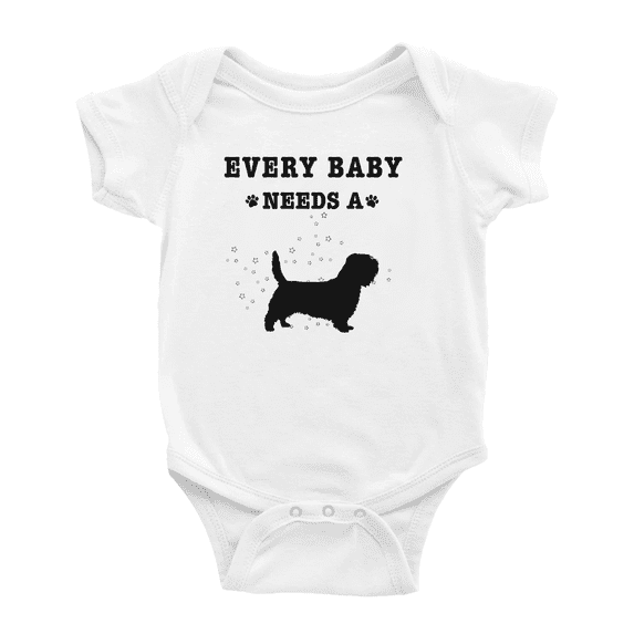 Every Baby Needs A Petit Basset Griffon Vendéen Dog Cute Baby Romper For Boy Girl 0-3 Months