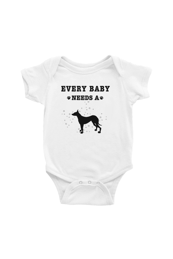 Every Baby Needs A Pharaoh Hound Dog Funny Baby Romper For Boy Girl 0-3 Months